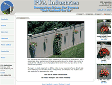 Tablet Screenshot of pfaindustries.com